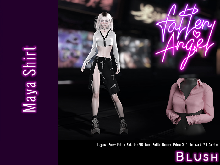.:: Fallen Angel ::. Maya Shirt - BLUSH