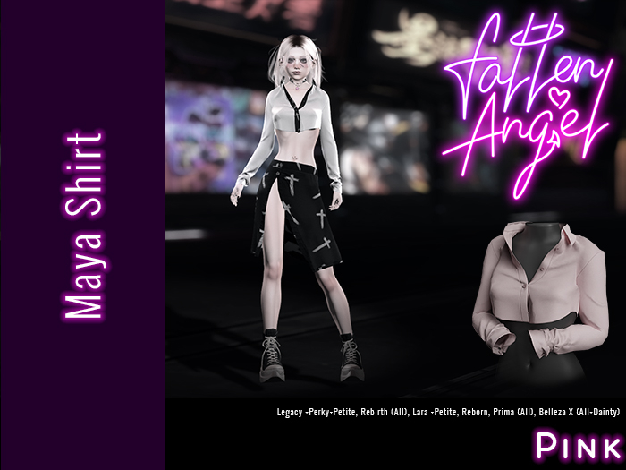 .:: Fallen Angel ::. Maya Shirt - PINK