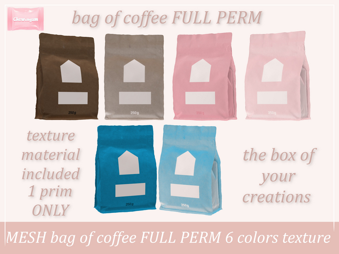 Chewingum bag of coffee FULL PERM FULL PERM BOX