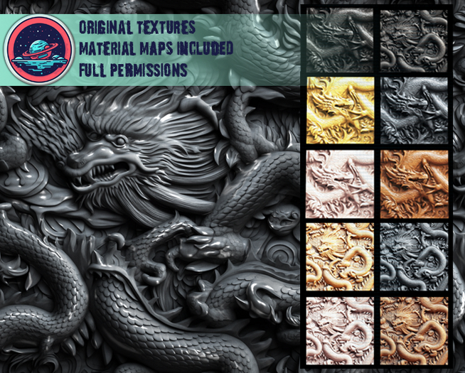 ::T:: Materials Texture: Dragon Carvings Fullpack (20% off)