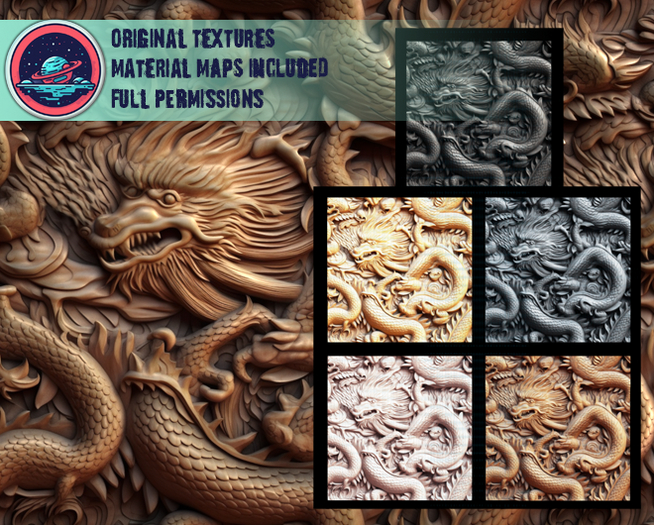 ::T:: Materials Texture: Dragon Carvings Eastern Pack (10% off)