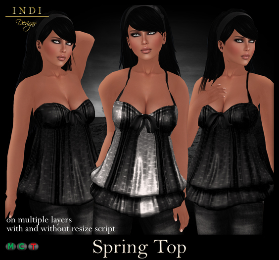INDI Designs - Spring Top black