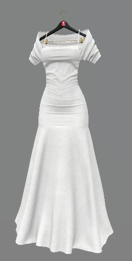Cruel Kindness Dress & Shawl Polar White