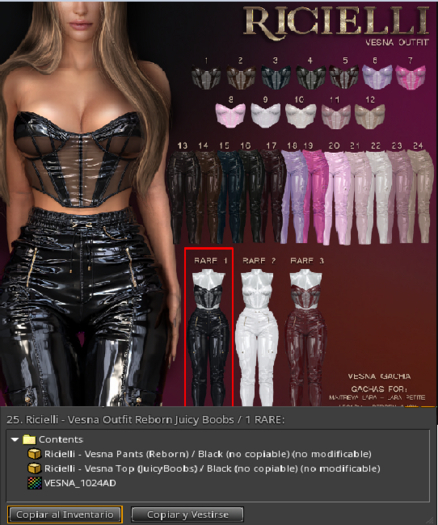 25. Ricielli - Vesna Outfit / Legacy 1 RARE
