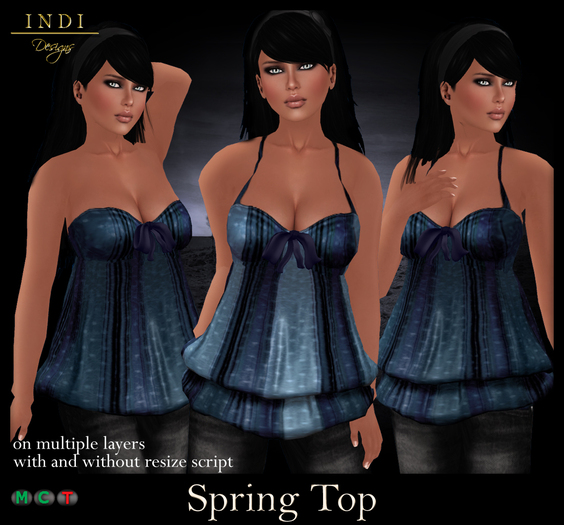 INDI Designs - Spring Top blue
