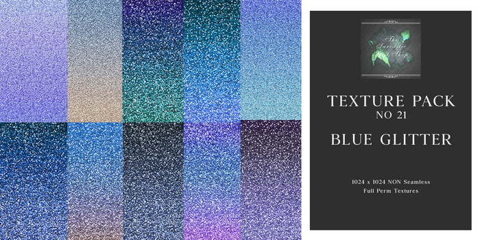 Sarcastic - Blue Glitter No 21
