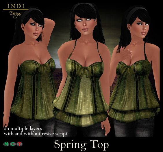 INDI Designs - Spring Top green