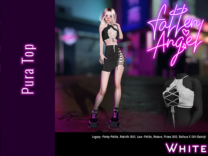 .:: Fallen Angel ::. Pura Top - WHITE