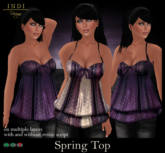 INDI Designs - Spring Top purple