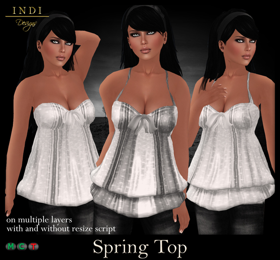 INDI Designs - Spring Top white