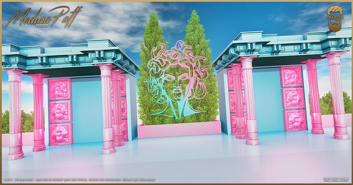 Medusa Paff Backdrop - The Bearded Guy
