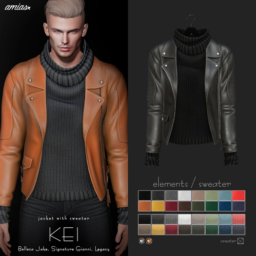 amias - KEI jacket ash