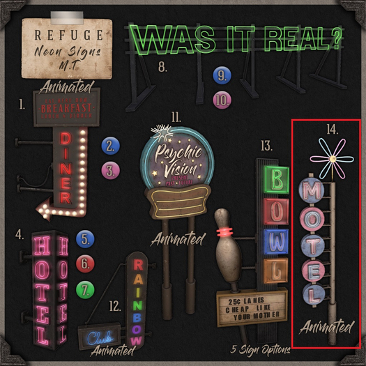 4. Refuge - Hotel Block Sign Pink