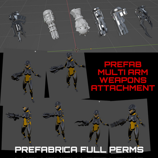 PREFABRICA MONSTER WEAPONS (ARM SET)