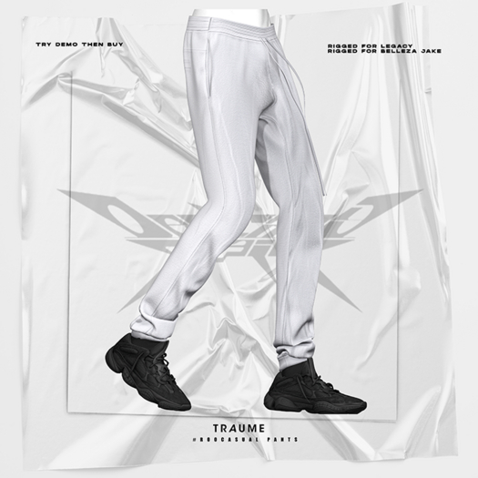 [Traume] #R00Casual Pants White