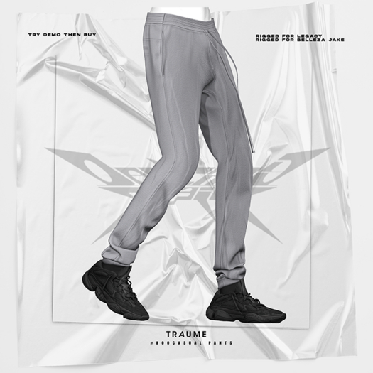 [Traume] #R00Casual Pants Grey