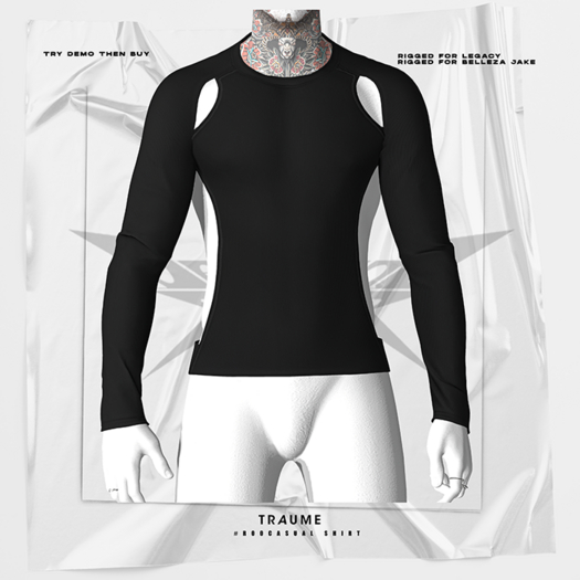 [Traume] #R00Casual Shirt Black