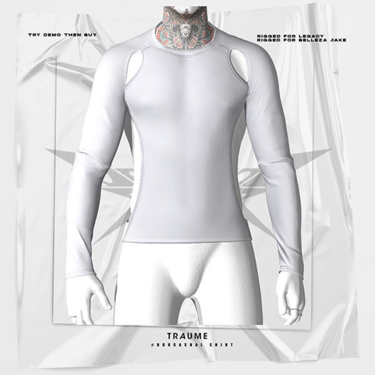 [Traume] #R00Casual Shirt White
