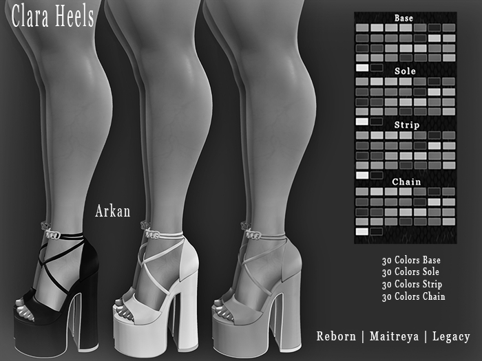 .::Arkan::. Clara Heels Reborn/Maitreya/Legacy DEMO
