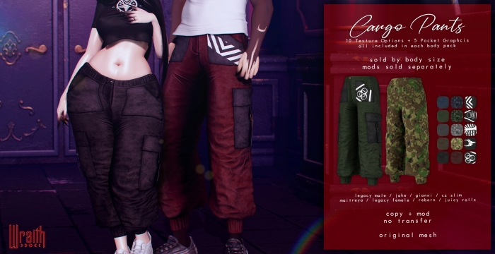 - wraith - Cargo Pants - Reborn 