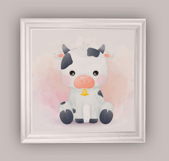 {Strawberry Milk Tea} Cute Baby Cow