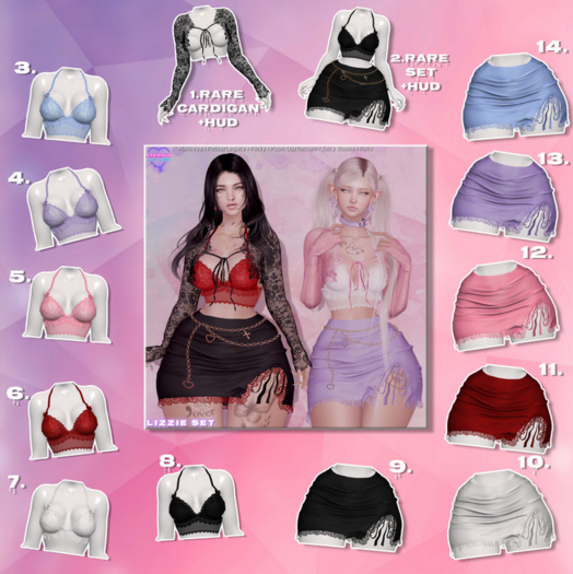 [Eternus] Lizzie legacy/perky/pushup) RARES SET