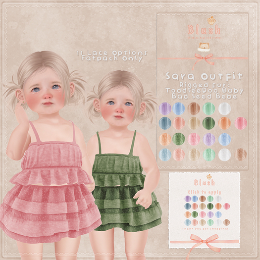 Blush. Sara Outfit - Fatpack