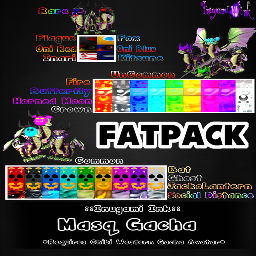 :inugami Ink:: Masq Gacha-FATPACK
