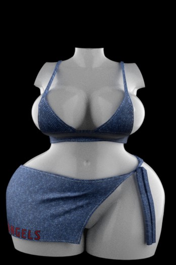 (RAVEN) doja set Denim -unpack