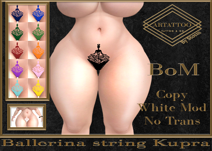 Artattoo Ballerina string Kupra