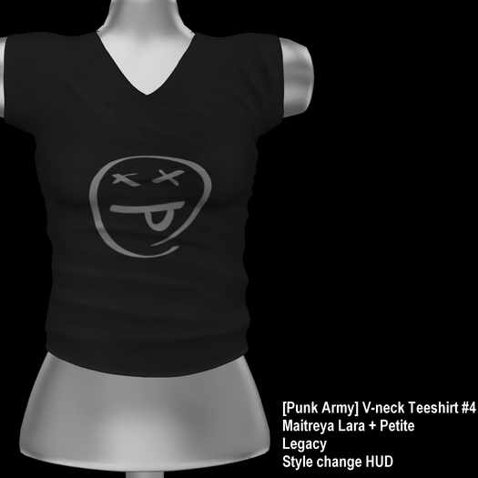 [Punk Army] V-neck Teeshirt #4