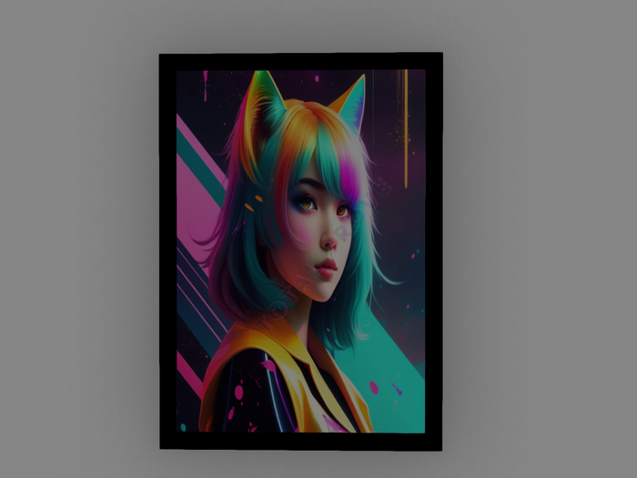 Neko Girl Picture Frame