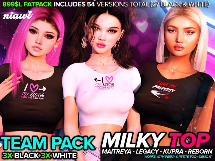 Milky Top Pack Team (Reborn, Kupra, Maitreya, Legacy)