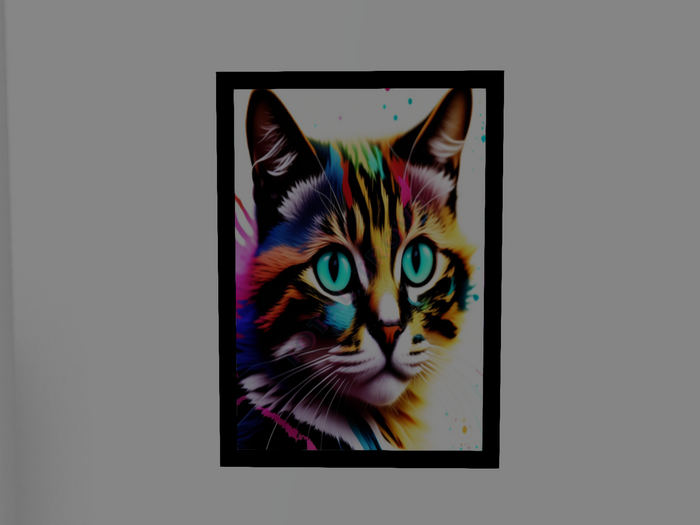 Colorful Cat Picture Frame