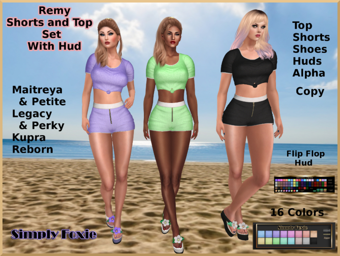 Remy Shorts and Top Set With Hud (Boxed)