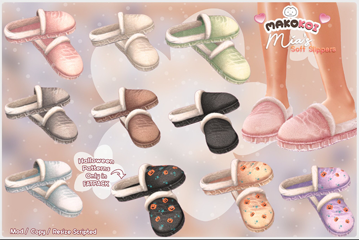 MAKOKOI . Mia's Soft Slippers . FAT PACK