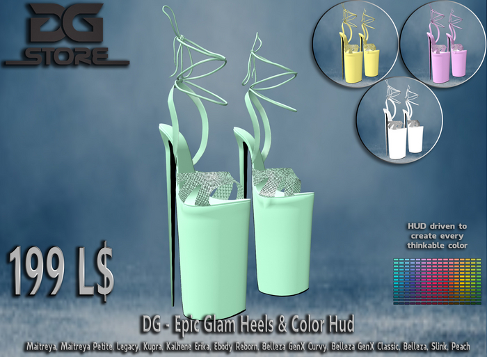 DG - Epic Glam Heels & Color Hud - Unpacker