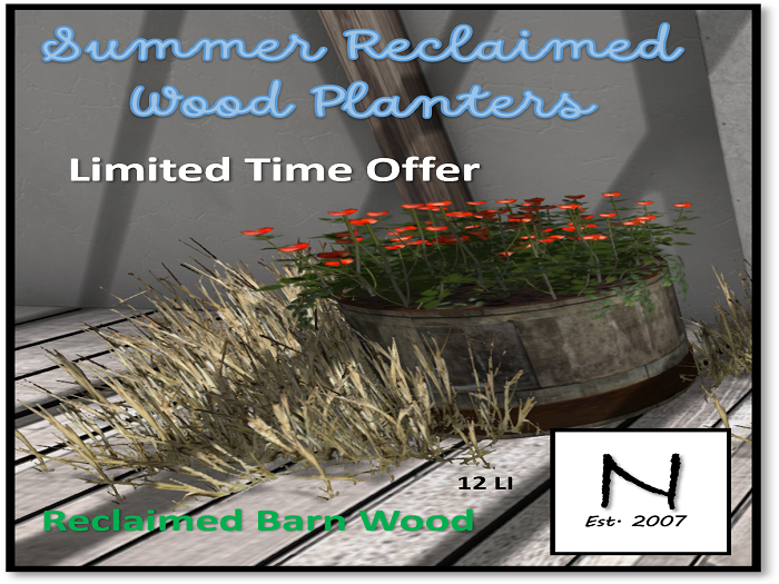 2023 Reclaimed Barn Wood Planter