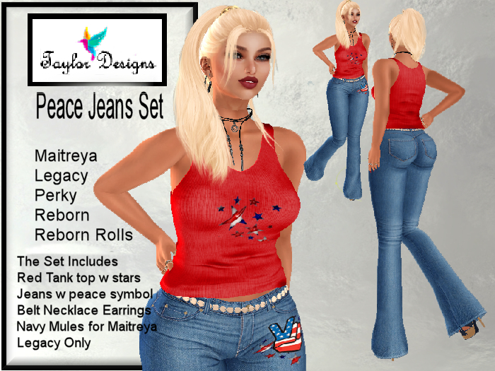 TD Peace Jeans Set