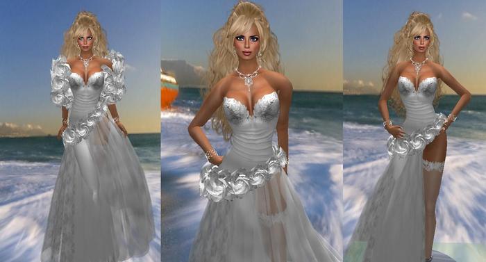 KL KARIN  EVENING GOWN WHITE