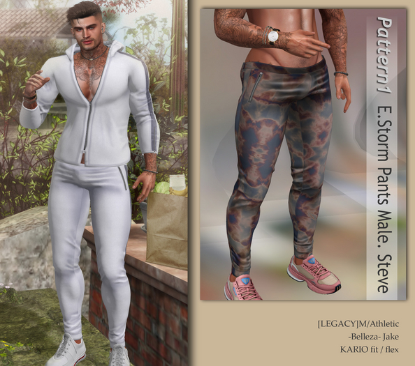 E.Storm Pants Male. Steve Pattern1