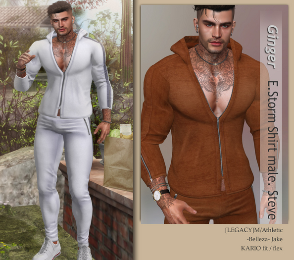 E.Storm Shirt male. Steve Ginger