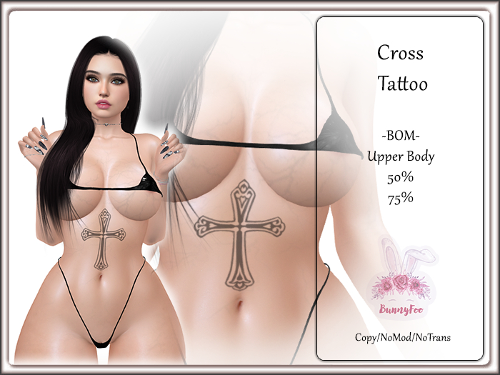 BunnyFoo Cross Tattoo