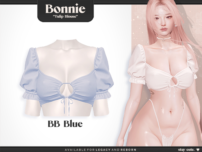 Bonnie - Tulip Blouse BB Blue (Add Me)