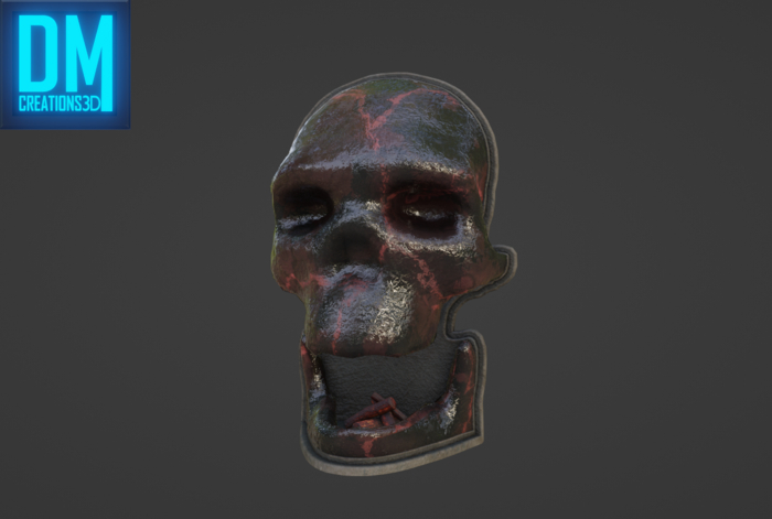 Skull Fireplace Full Perm Mesh