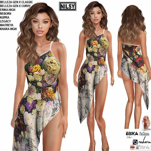 ASYMETRIC DRESS WITH PANTIES,MESH BODY