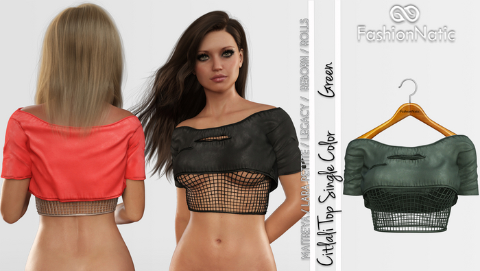Citlali Top Green - Maitreya, Petite, Legacy, Reborn, Rolls - FashionNatic 