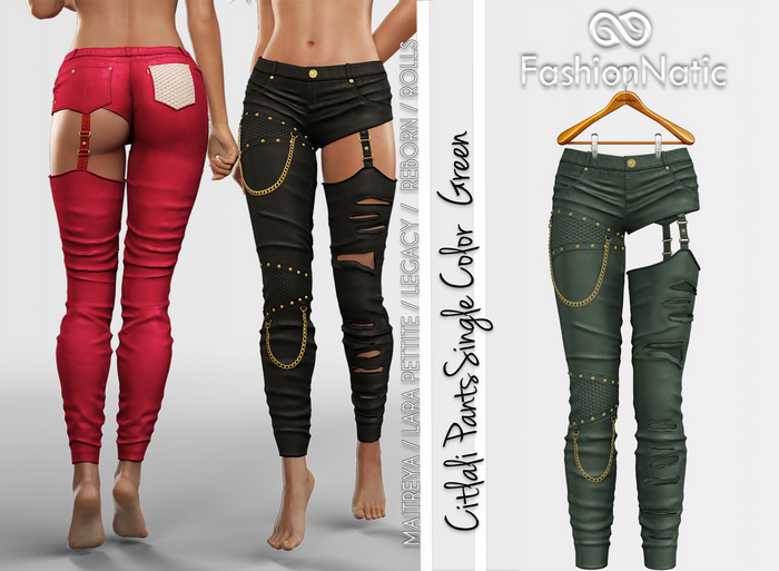 Citlali Pants Green - Maitreya, Petite, Legacy, Reborn, Rolls - FashionNatic