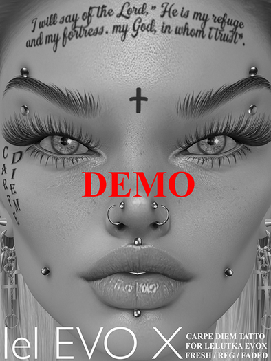 ::DIA::FACE TATTOO CARPE DIEM DEMO