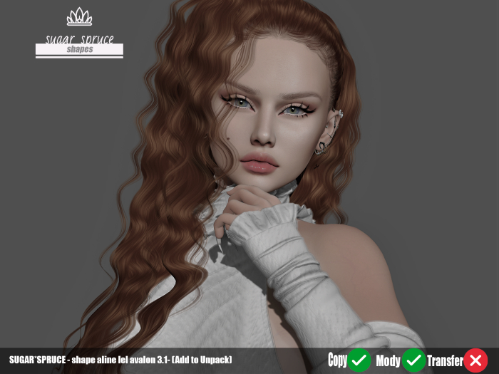 SUGAR*SPRUCE - SHAPE ALINE LEL AVALON 3.1  (Add to Unpack)